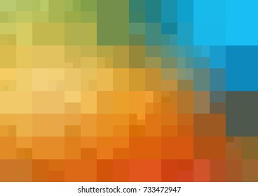 Light Blue, Yellow vector modern geometrical abstract background. Texture template. Geometric pattern in Origami style with gradient. 