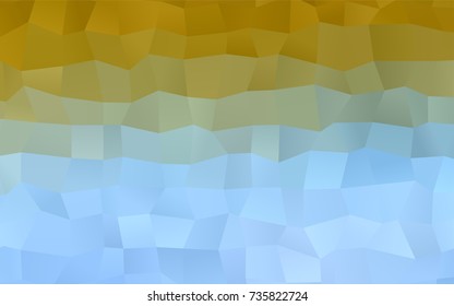 Light Blue, Yellow vector modern geometrical background. Abstract template. Geometric pattern in square style with gradient.
