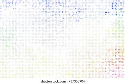 Light Blue, Yellow vector modern geometrical background. Abstract template. Geometric pattern in square style with gradient.