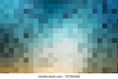 Light Blue, Yellow vector modern geometrical background. Abstract template. Geometric pattern in square style with gradient.