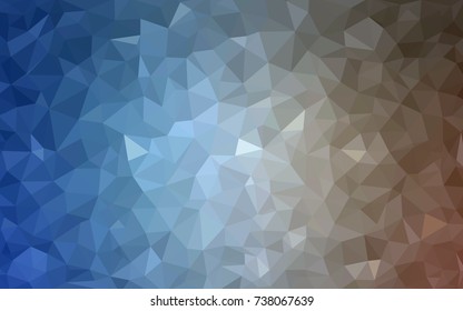 Light Blue, Yellow vector modern geometrical abstract background. Texture, new background. Geometric background in Origami style with gradient. 