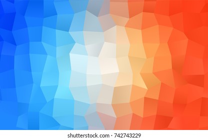 Light Blue, Yellow vector modern geometrical background. Abstract template. Geometric pattern in square style with gradient.