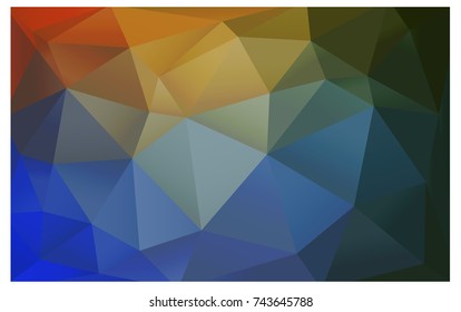 Light Blue, Yellow vector modern geometrical abstract background. Texture, new background. Geometric background in Origami style with gradient. 