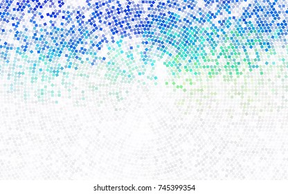 Light Blue, Yellow vector modern geometrical background. Abstract template. Geometric pattern in square style with gradient.