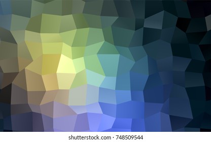 Light Blue, Yellow vector modern geometrical background. Abstract template. Geometric pattern in square style with gradient.