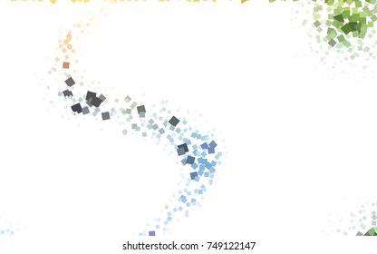Light Blue, Yellow vector modern geometrical background. Abstract template. Geometric pattern in square style with gradient.