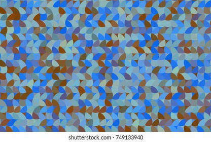 Light Blue, Yellow vector modern geometrical circle abstract background. Dotted texture template. Geometric pattern in halftone style with gradient. 