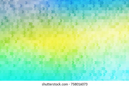 Light Blue, Yellow vector modern geometrical background. Abstract template. Geometric pattern in square style with gradient.