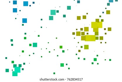 Light Blue, Yellow vector modern geometrical background. Abstract template. Geometric pattern in square style with gradient.