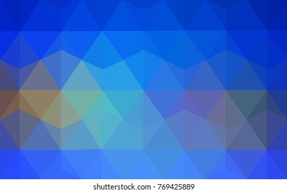 Light Blue, Yellow vector modern geometrical abstract background. Texture, new background. Geometric background in Origami style with gradient. 