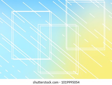 Light Blue, Yellow vector natural abstract texture. An elegant bright illustration with lines in Natural style. The pattern can be used for heads of websites and designs.