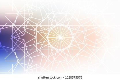 Light Blue, Yellow vector natural abstract background. Shining colored illustration with childish doodles in Arabic style. The pattern can be used for heads of websites and designs.