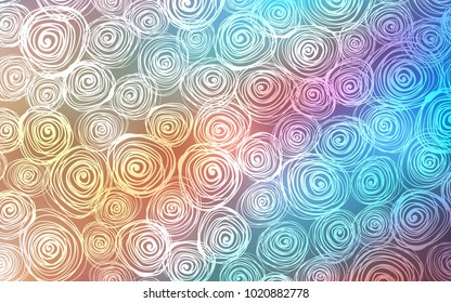 Light Blue, Yellow vector natural elegant template. Creative illustration in blurred style with roses. Hand painted design for web, wrapping, wallpaper.