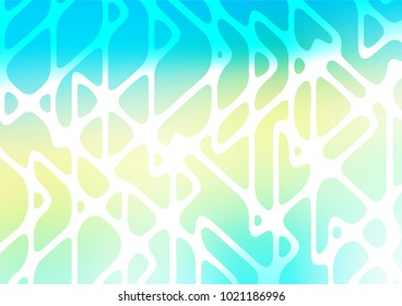 Light Blue, Yellow vector natural abstract background. Geometric doodle illustration in Origami style with gradient. The template can be used as a background for cell phones.