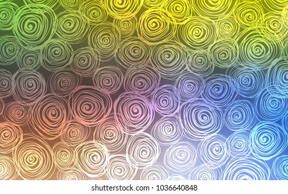 Light Blue, Yellow vector natural elegant artwork. Creative illustration in blurred style with roses. Brand-new design for your business.