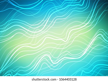 Light Blue, Yellow vector natural elegant template. Geometric doodle illustration in Origami style with gradient. The template can be used as a background for cell phones.