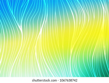 Light Blue, Yellow vector natural abstract template. Colorful illustration in abstract style with doodles and Zen tangles. Brand-new style for your business design.