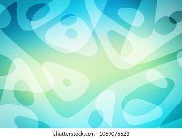 Light Blue, Yellow vector natural abstract pattern. Shining colored illustration with doodles in Zen tangle style. The textured pattern can be used for website.