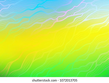 Light Blue, Yellow vector natural elegant background. Geometric doodle illustration in Origami style with gradient. The elegant pattern can be used as a part of a brand book.