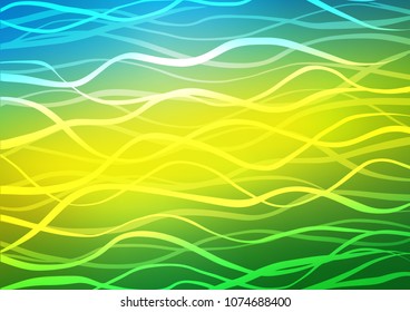 Light Blue, Yellow vector natural elegant background. Brand-new colored illustration in blurry style with doodles. The textured pattern can be used for website.