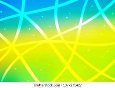 Light Blue, Yellow vector natural elegant texture. Glitter abstract illustration with doodles and Zen tangles. The pattern can be used for wallpapers and coloring books.