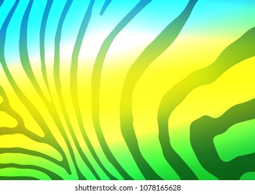 Light Blue, Yellow vector natural abstract texture. Doodles on blurred abstract background with gradient. The template can be used as a background for cell phones.