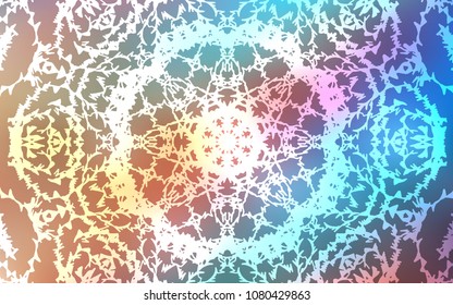 Light Blue, Yellow vector natural elegant background. Sketchy doodles drawn by child on blurred background. Hand painted design for web, leaflet, textile.