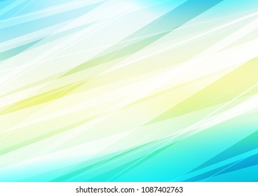Light Blue, Yellow vector natural elegant texture. Blurred decorative design in Indian style with Zen tangles. The pattern can be used for heads of websites and designs.