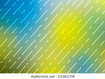 Light Blue, Yellow vector natural abstract background. Ethnic elegant natural pattern with gradient. A completely new design for your business.