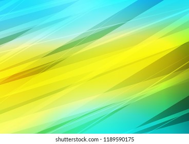 Light Blue, Yellow vector natural abstract pattern. A vague abstract illustration with doodles in Indian style. Brand new design for your business.