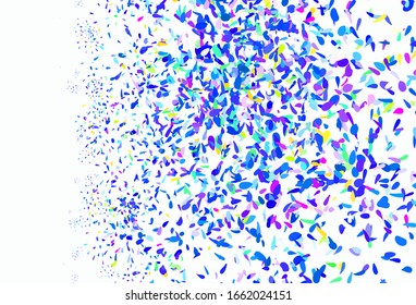 Light Blue, Yellow vector natural artwork with leaves. Creative illustration in blurred style with leaves. Pattern for wallpapers, coloring books.
