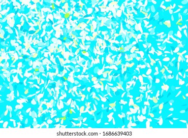 Light Blue, Yellow vector natural background with leaves. Colorful abstract illustration with leaves in doodle style. Pattern for heads of websites, designs.