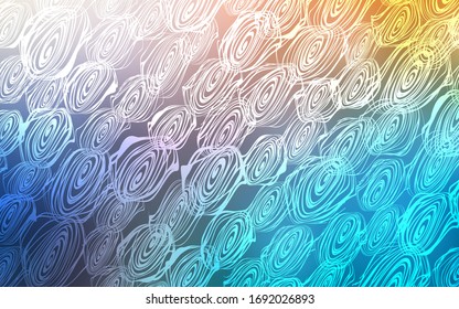 Azul claro, Antígeno de fondo natural abstracto vectorial amarillo. Decoración borrosa de estilo indio con rosas. La plantilla completamente nueva se puede utilizar para su libro de marca.