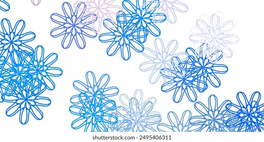 Fondo natural de Vector azul claro, amarillo con flores. Diseño simple con flores sobre fondo abstracto. Patrón para la promoción del día de la mujer.