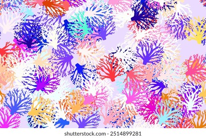 Light Blue, Yellow vector natural background with branches, leaves. Doodle illustration of leaves and branches in Origami style. Brand new style for your business design.
