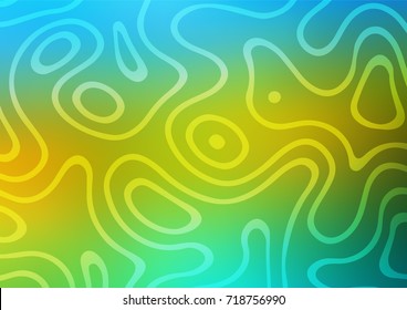 Light Blue, Yellow vector natural abstract background. A vague abstract illustration with doodles in Indian style. The pattern can be used for heads of websites and designs.