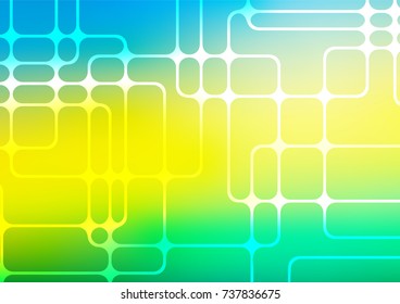 Light Blue, Yellow vector natural elegant template. A completely new color illustration in doodle style. A completely new template for your business design.