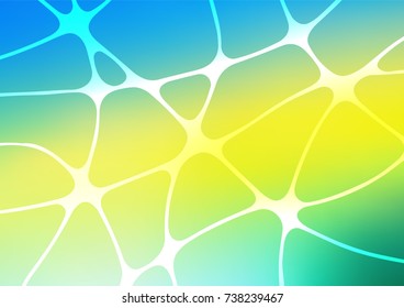 Light Blue, Yellow vector natural abstract texture. Colorful abstract illustration with lines in Asian style. Brand-new design for your business.