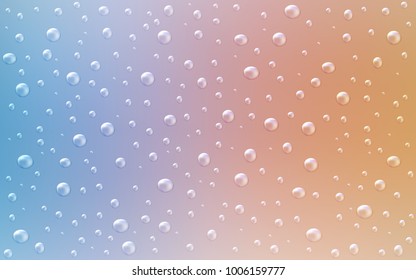 Light Blue, Yellow vector pattern with spheres. Blurred bubbles on abstract background with colorful gradient. The pattern can be used for aqua ad, booklets.