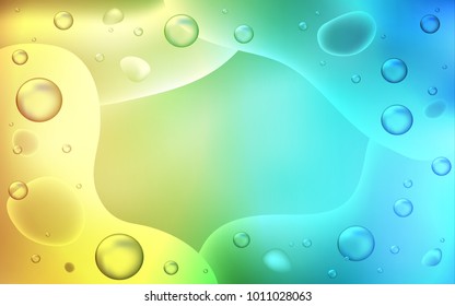 Light Blue, Yellow vector pattern with bent ribbons. Creative geometric illustration in memphis style with gradient. The best blurred design for your business.