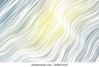Light Blue, Yellow vector pattern with lava shapes. Brand-new colored illustration in marble style with gradient. Marble design for your web site.