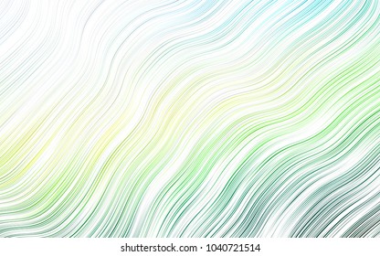 Light Blue, Yellow vector pattern with liquid shapes. A vague circumflex abstract illustration with gradient. Pattern for your business design.