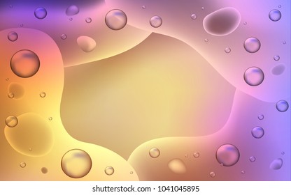 Light Blue, Yellow vector pattern with lava shapes. Shining crooked illustration in memphis style. The best blurred design for your business.