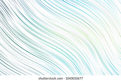 Light Blue, Yellow vector pattern with bent ribbons. Geometric illustration in marble style with gradient.  Marble design for your web site.