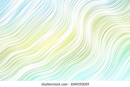 Light Blue, Yellow vector pattern with lava shapes. Colorful illustration in abstract marble style with gradient. Marble design for your web site.