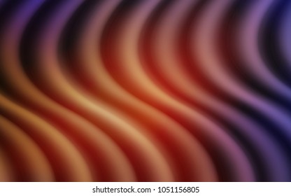 Light Blue, Yellow vector pattern with curved circles. A sample with blurred bubble shapes. Textured wave pattern for backgrounds.