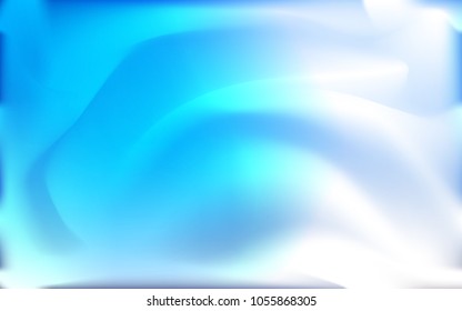 Light Blue, Yellow vector pattern with bent lines. A vague circumflex abstract illustration with gradient. A completely new template for your business design.