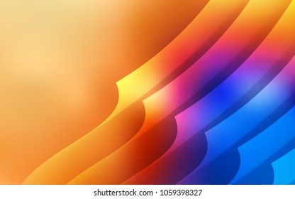 Light Blue, Yellow vector pattern with sharp lines. Lines on blurred abstract background with gradient. Pattern for ads, posters, banners.