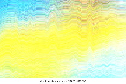 Light Blue, Yellow vector pattern with bubble shapes. Brand-new colored illustration in marble style with gradient. New composition for your brand book.