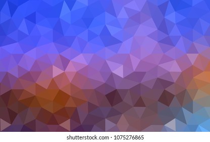Light Blue, Yellow vector Pattern.  triangular template. Geometric sample. Repeating routine with triangle shapes. New texture for your design. Pattern can be used for background.